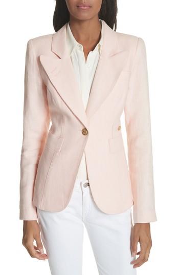 Women's Smythe Duchess Linen Blazer - Pink