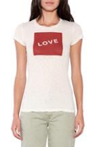 Women's Sundry Love Graphic Tee - Beige