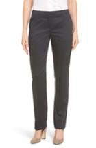 Petite Women's Boss Tamea Stretch Wool Straight Leg Trousers P - Blue