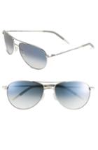 Women's Oliver Peoples 'benedict' 59mm Aviator Sunglasses - Silver/ Chrome