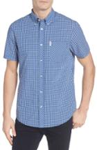 Men's Ben Sherman Core Mod Fit Gingham Shirt - Blue