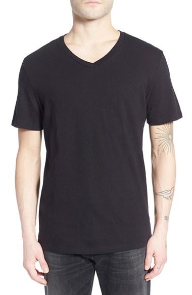 Men's The Rail Slim Fit V-neck T-shirt - Black