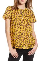 Women's Scotch & Soda Leopard Print Top - Yellow