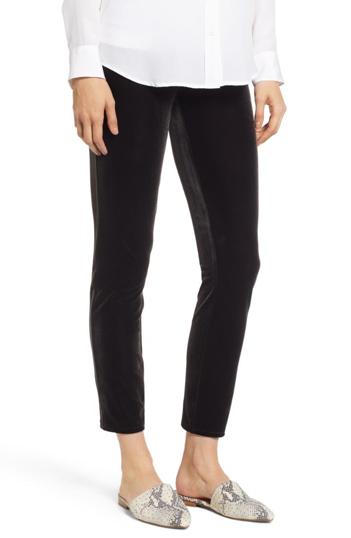 Women's Lysse Remy Velvet Cigarette Leggings - Black