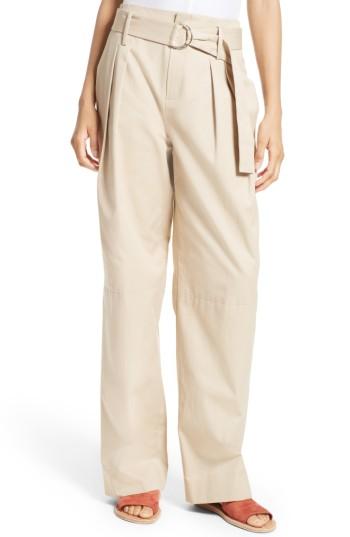 Women's Frame High Waist Wide Leg Pants - Beige