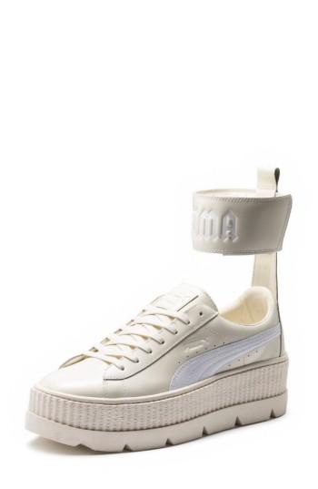 Women's Fenty Puma By Rihanna Ankle Strap Creeper Sneaker .5 M - White