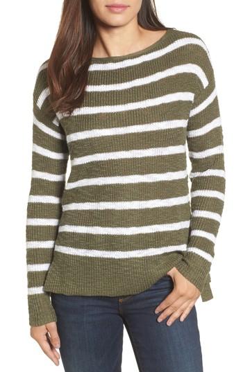 Women's Caslon Side Tie Pullover - Green