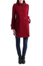 Women's Kimi And Kai 'penelope' Maternity Trench Coat - Red