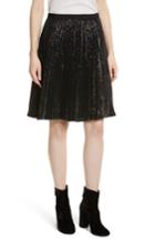 Women's Joie Jadian Metallic Pleat Skirt, Size - Black