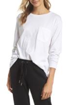 Women's Richer Poorer Long Sleeve Pocket Tee - White
