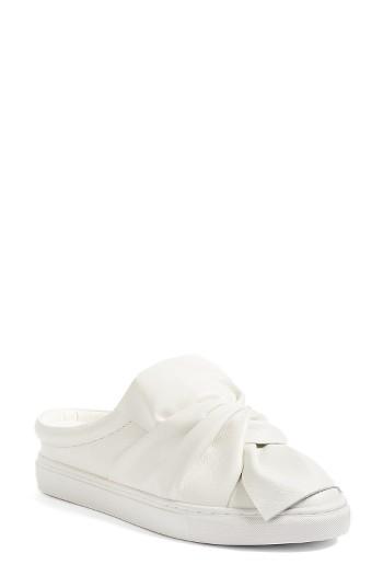 Women's Halogen Manny Knotted Slip-on Sneaker .5 M - White
