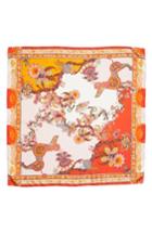 Women's Etro Year Of The Dog Square Silk Scarf, Size - Red