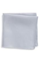 Men's Nordstrom Men's Shop King Twill Silk Pocket Square, Size - Metallic