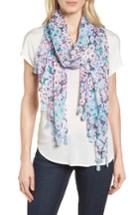 Women's Kate Spade New York Daisy Garden Cotton Scarf, Size - Blue