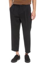 Men's The Rail Pleated Crop Pants - Black