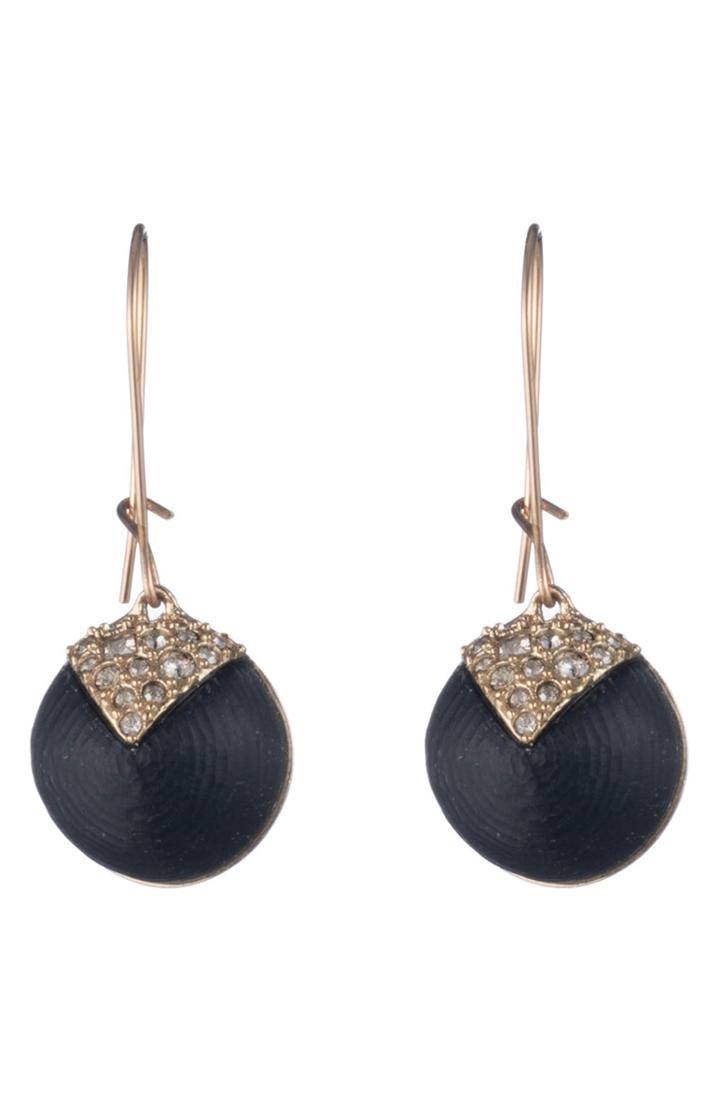 Women's Alexis Bittar Crystal Encrusted Origami Dome Earrings