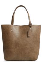 Sole Society Nuddo Faux Leather Tote - Green