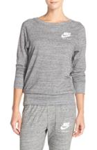 Women's Nike 'gym' Crewneck Sweatshirt - Grey