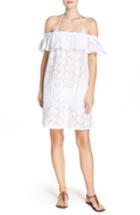 Women's Tory Burch Broderie Off The Shoulder Cover-up Dress