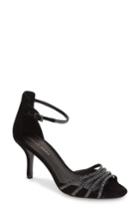 Women's Pelle Moda 'isabel' Crystal Embellished D'orsay Sandal .5 M - Black