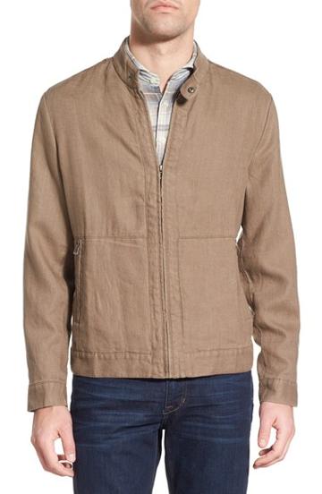 Men's Singer + Sargent Linen Moto Jacket