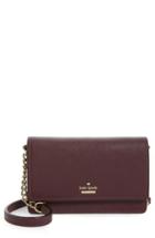 Women's Kate Spade New York Cameron Street - Shreya Leather Crossbody Bag - Purple