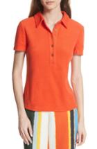 Women's Tory Burch Lennox Terry Cloth Polo - Orange