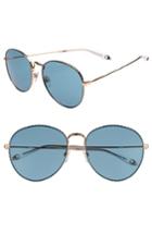 Women's Givenchy 60mm Round Metal Sunglasses - Gold/ Green