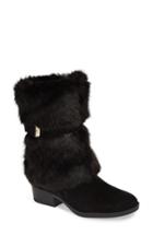 Women's Taryn Rose Giselle Weatherproof Faux Fur Boot M - Black