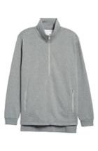 Men's Calibrate Quarter Zip Fleece Pullover, Size - Grey