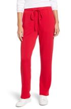 Women's Chaus French Terry Drawstring Pants - Red