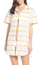 Women's Red Carter Cover-up Shirt Dress - Yellow