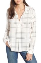 Women's Leith Henley Woven Shirt, Size - Ivory