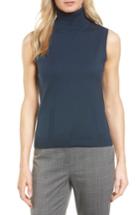Women's Emerson Rose Silk & Cashmere Blend Turtleneck Shell, Size - Blue