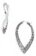 Women's John Hardy Classic Chain Wave Hoop Earrings