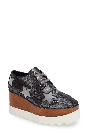 Women's Stella Mccartney Elyse Platform Oxford Us / 36eu - Metallic