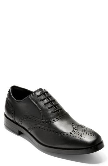 Men's Cole Haan Hamilton Wingtip M - Black