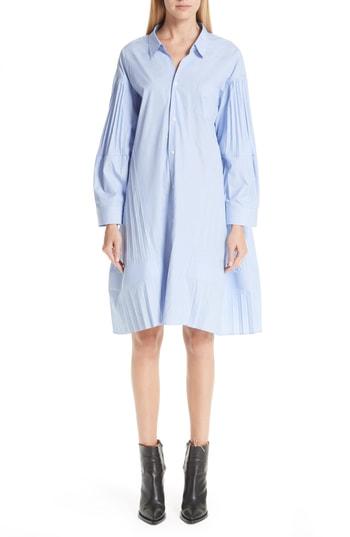 Women's Junya Watanabe Pleated Shirtdress - Blue