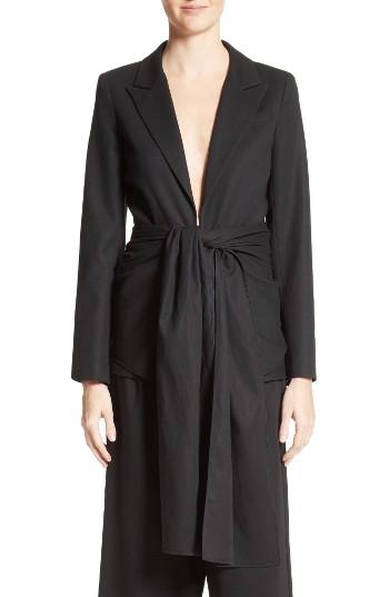 Women's Co Cotton Gabardine Wrap Blazer