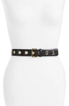 Women's Salvatore Ferragamo Ceylon Leather Belt - Nero