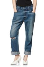 Women's Paige Mikey Mike Ripped Boyfriend Jeans - Blue