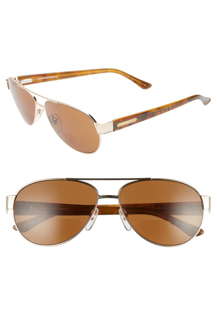 Women's Corinne Mccormack Alicia 60mm Optical Sunglasses - Brown/ Gold