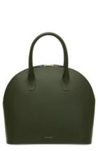 Mansur Gavriel Top Handle Rounded Leather Bag - Green