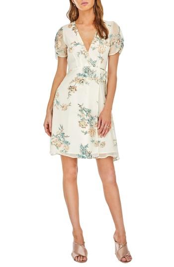 Women's Astr The Label Melody Wrap Dress - Ivory