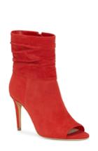 Women's Vince Camuto Catillia Open Toe Bootie M - Red