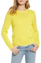 Women's Treasure & Bond Crewneck Sweater, Size - Yellow