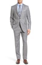 Men's Peter Millar Classic Fit Plaid Wool Suit R - Grey