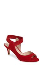 Women's Pelle Moda Berti Peep Toe Sandal M - Red