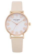 Women's Kate Spade 'metro Dot' Leather Strap Watch, 34mm