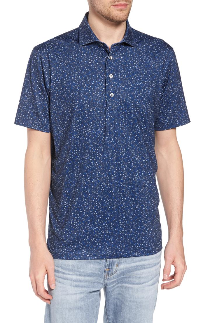 Men's Greyson Angel Tears Print Polo